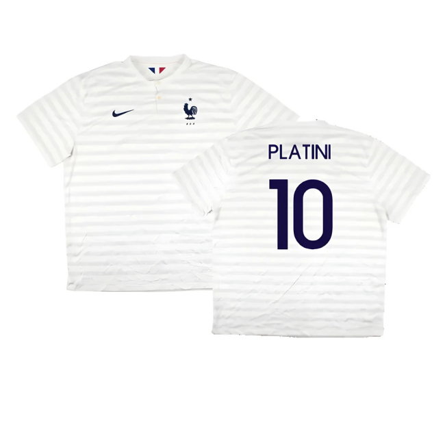 France 2014-15 Away Shirt ((Very Good) XXL) (Platini 10)-SoccerKits Hub | Buy Soccer Jerseys Online
